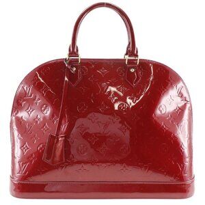 Louis Vuitton Alma GM Monogram Vernis Pomme D'amour Red Sn2133